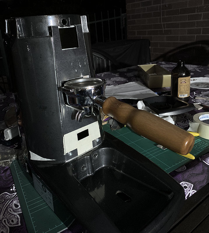 Testing the portafilter