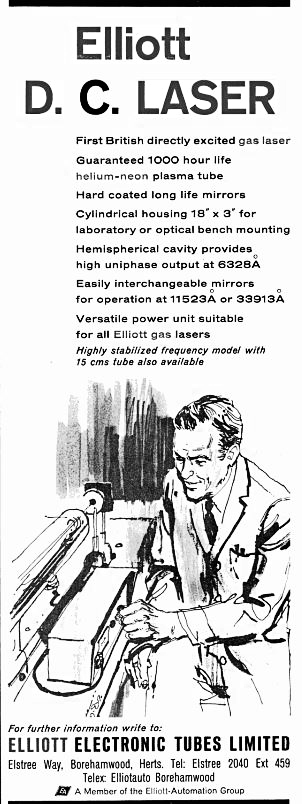 Elliott Electronic Tubes Limited Advert
